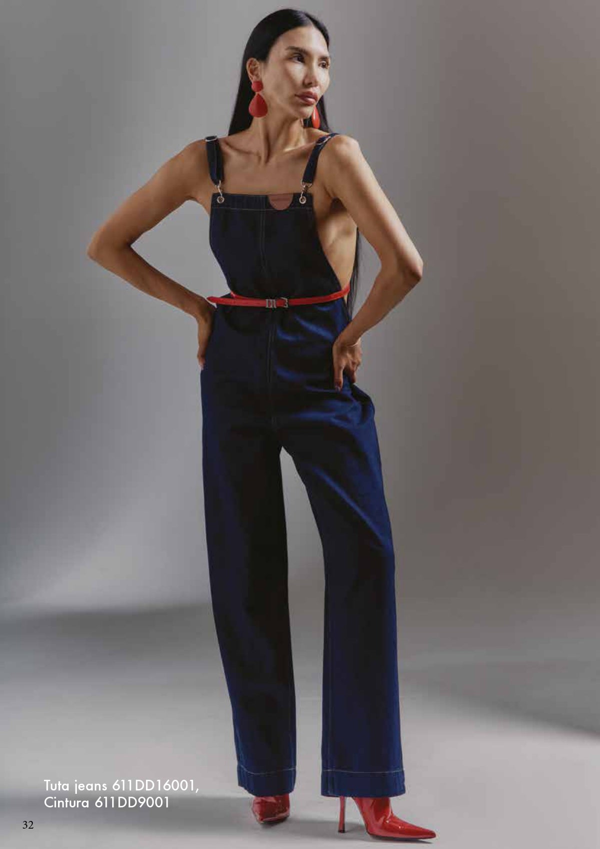 Tuta jeans salopette denim donna - art. 611DD16001 - Denny Rose Primavera Estate 2026