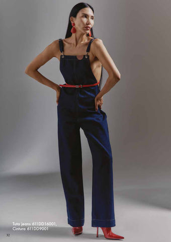 Tuta jeans salopette denim donna - art. 611DD16001 - Denny Rose Primavera Estate 2026