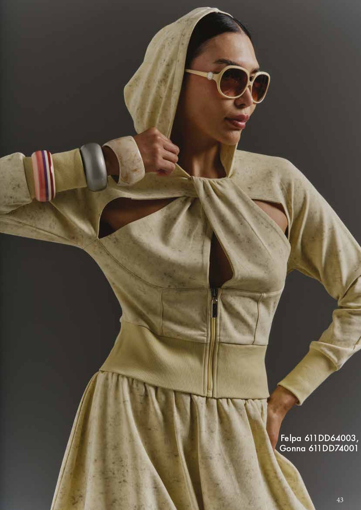 Gonna corta in felpa donna - art. 611DD74001 - Denny Rose Primavera Estate 2026