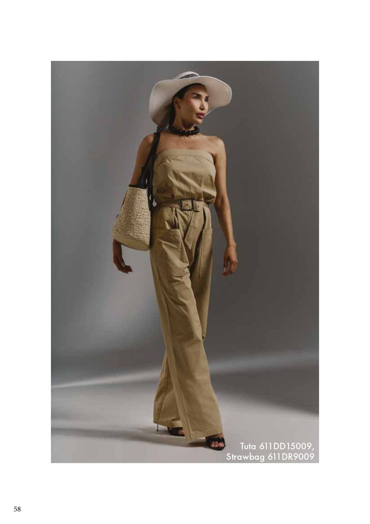 Tuta con cintura donna - art. 611DD15009 - Denny Rose Primavera Estate 2026