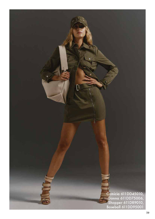 Gonna corta con cintura donna - art. 611DD75006 - Denny Rose Primavera Estate 2026