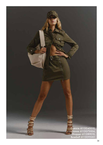 Gonna corta con cintura donna - art. 611DD75006 - Denny Rose Primavera Estate 2026