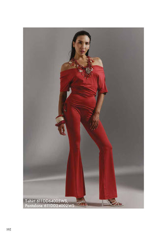 T-shirt donna - art. 611DD64005WS - Denny Rose Primavera Estate 2026