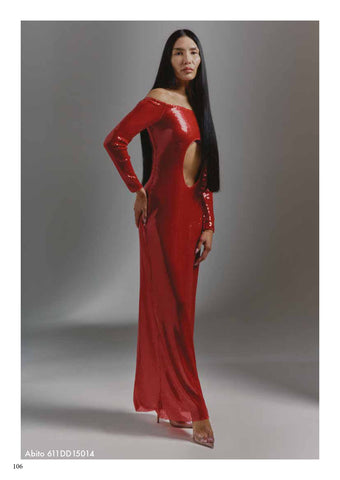 Abito paillettes donna - art. 611DD14012 - Denny Rose Primavera Estate 2026