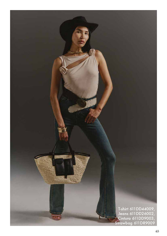 Jeans denim zampa donna - art. 611DD26002 - Denny Rose Primavera Estate 2026