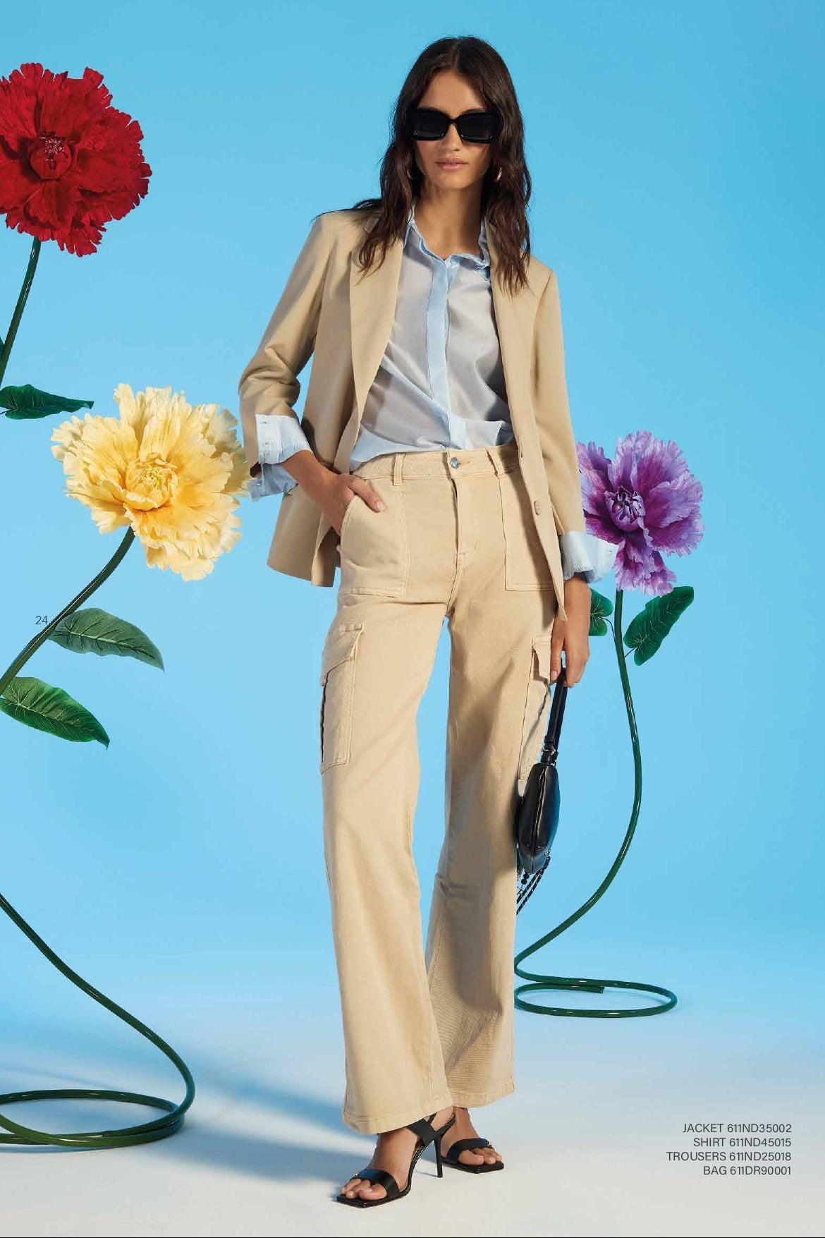 Pantalone tasconi donna - art. 611ND25018 - Denny Rose Primavera Estate 2026