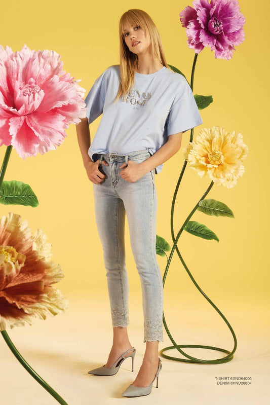 T-shirt donna - art. 611ND64006 - Denny Rose Primavera Estate 2026