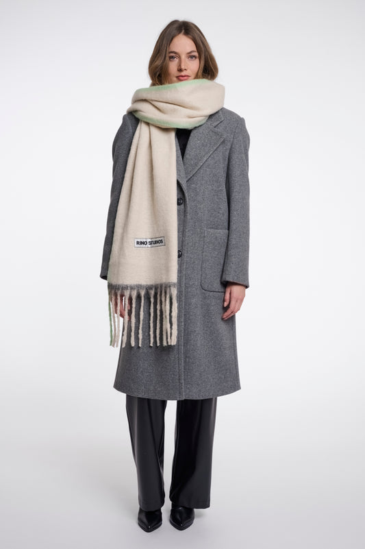 Sciarpa donna art. Laurette Rino & Pelle Birch lime