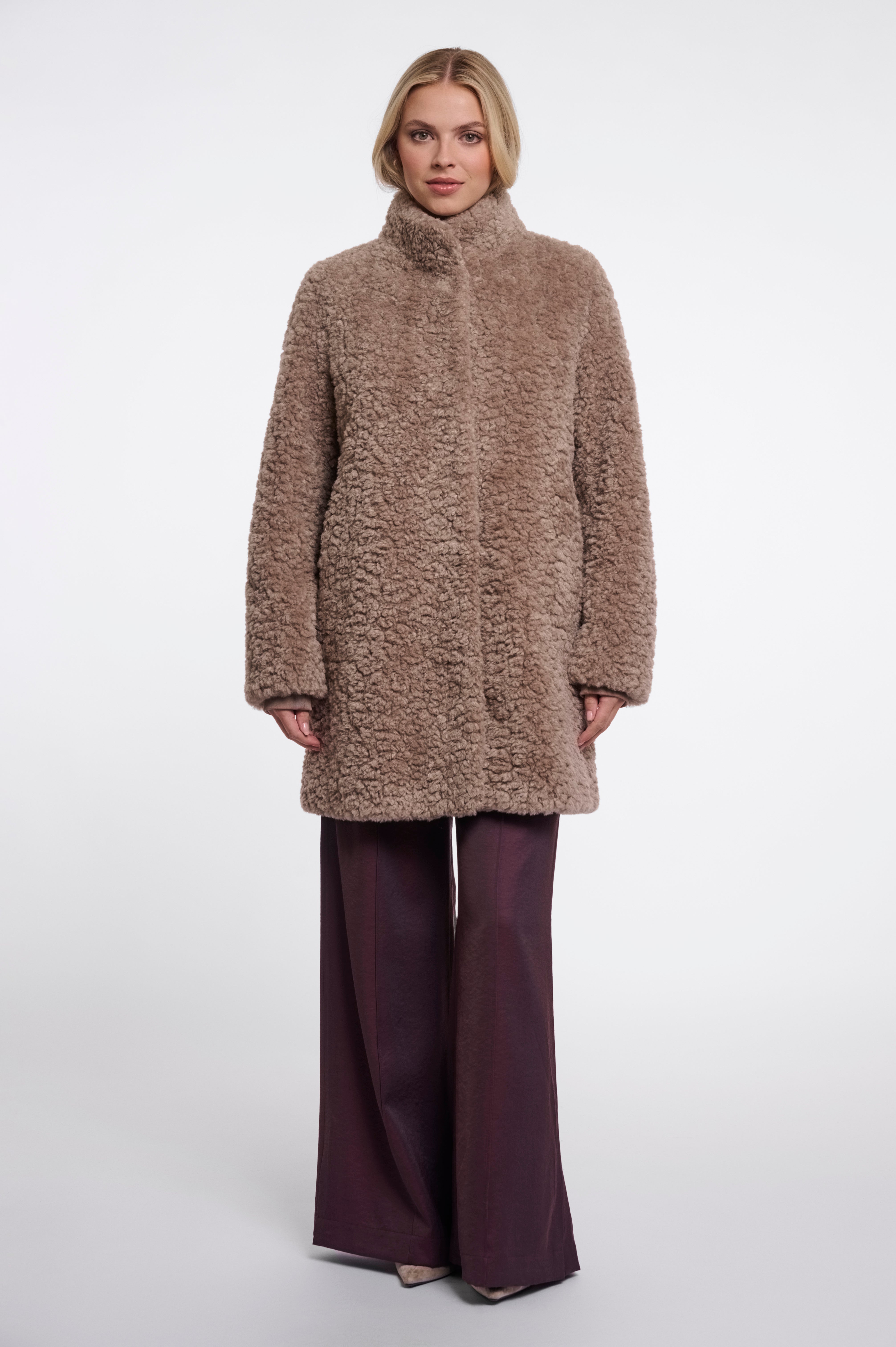 Cappotto donna art. Lexis Rino & Pelle Mocha latte