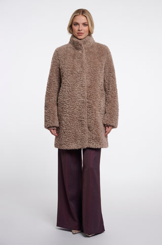 Cappotto donna art. Lexis Rino & Pelle Mocha latte