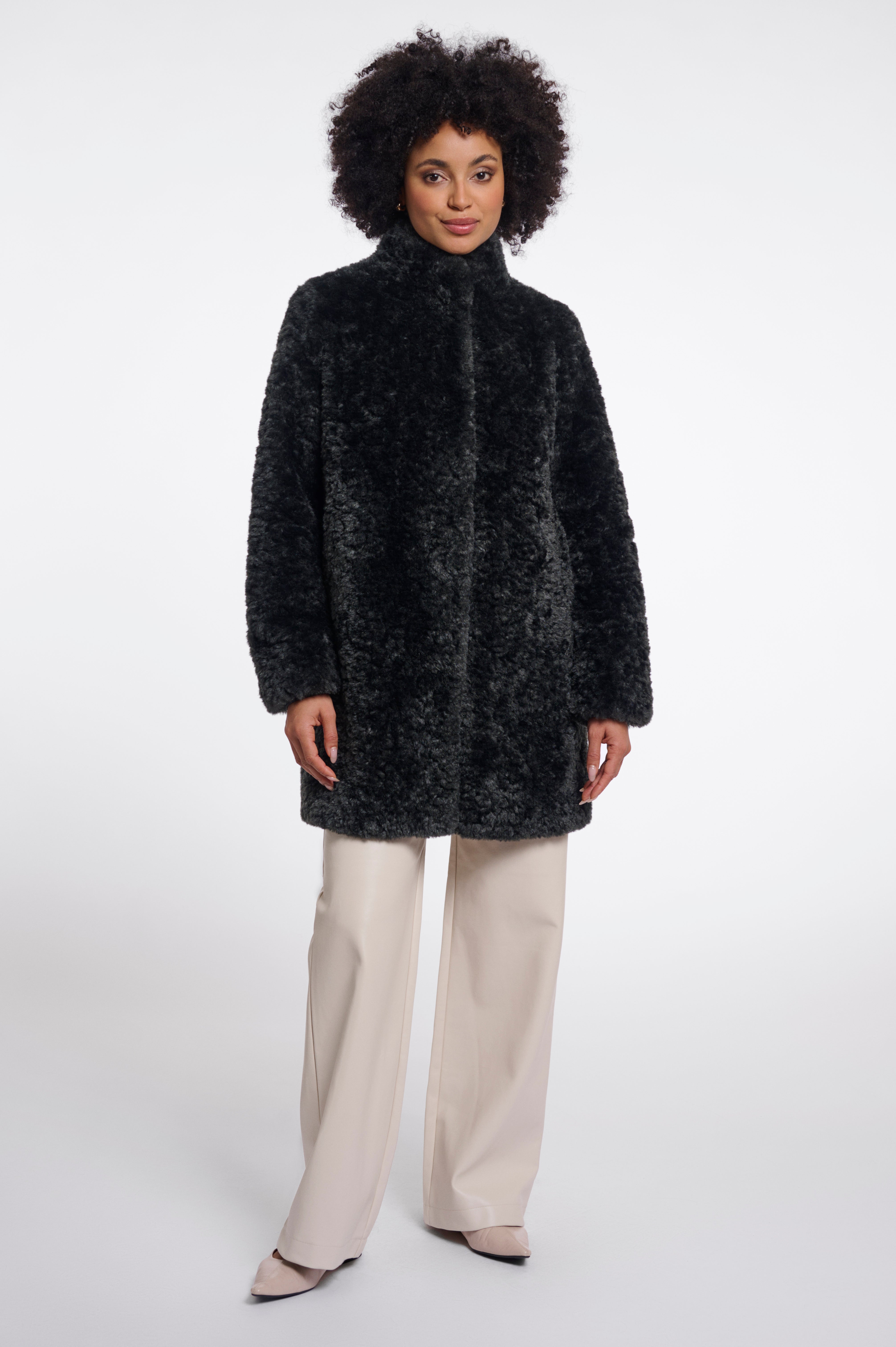 Cappotto donna art. Lexis Rino & Pelle Urban teal
