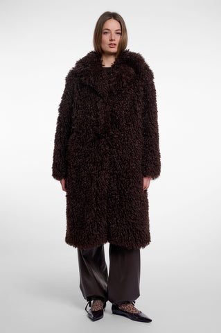 Cappotto donna art. Lias long Rino & Pelle Coffee roast