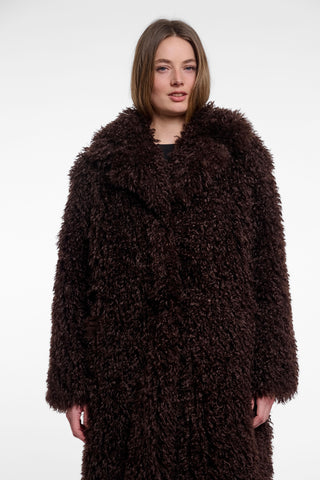 Cappotto donna art. Lias long Rino & Pelle Coffee roast
