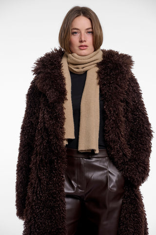 Cappotto donna art. Lias long Rino & Pelle Coffee roast