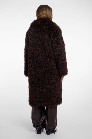 Cappotto donna art. Lias long Rino & Pelle Coffee roast