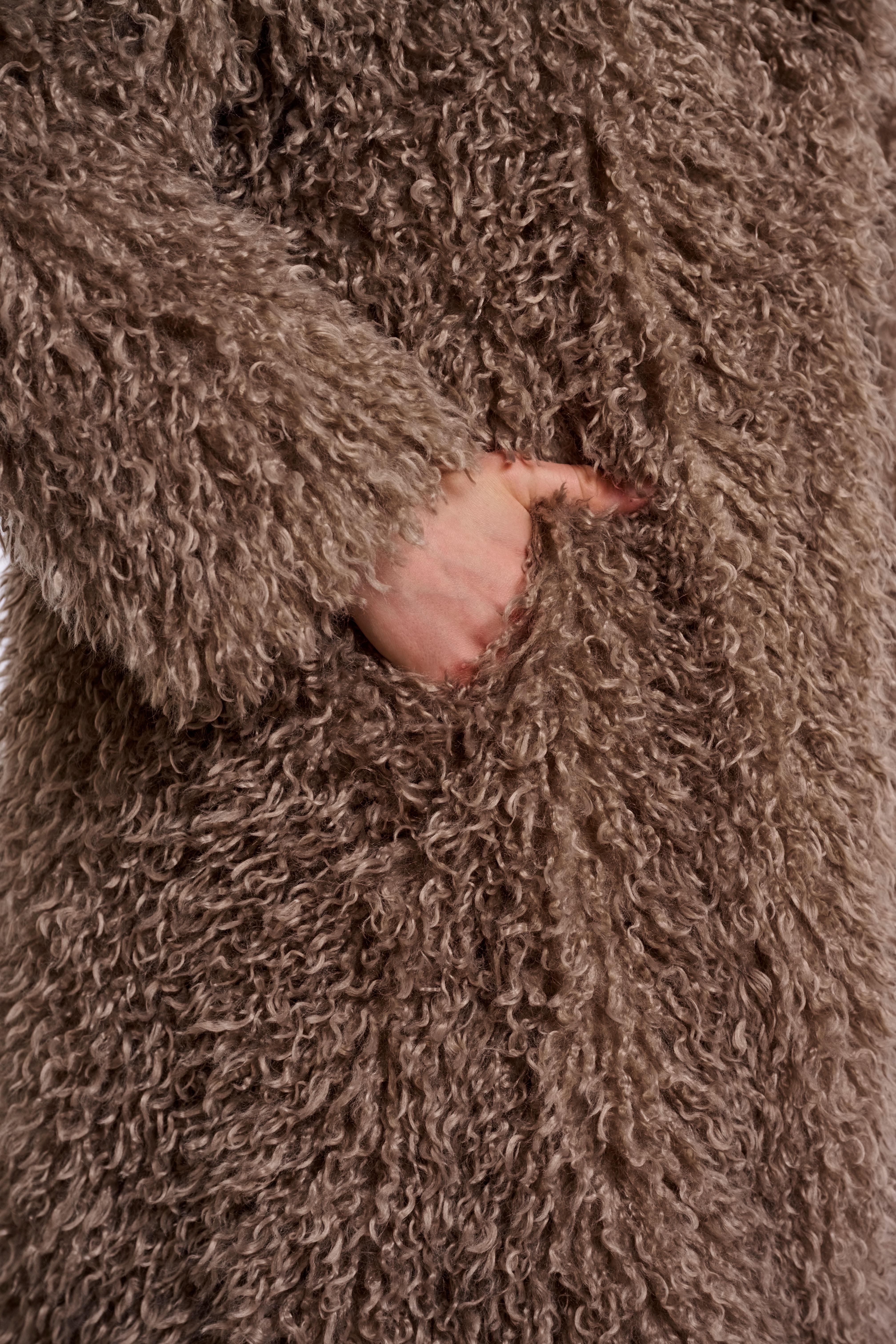 Cappotto donna art. Lias long Rino & Pelle Mocha latte