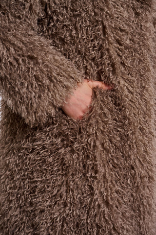 Cappotto donna art. Lias long Rino & Pelle Mocha latte