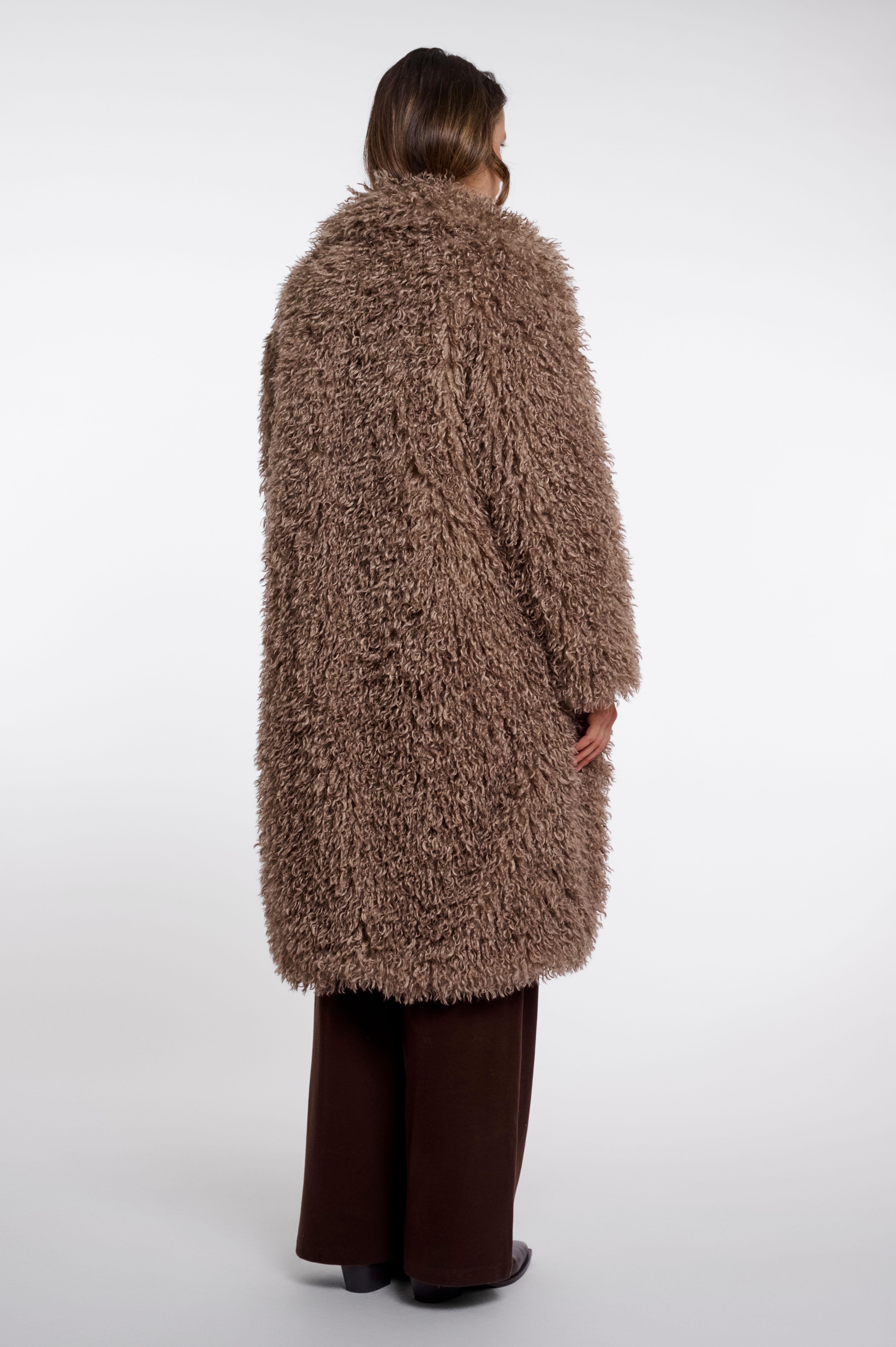 Cappotto donna art. Lias long Rino & Pelle Mocha latte