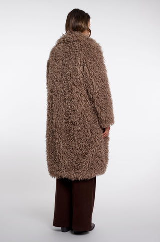 Cappotto donna art. Lias long Rino & Pelle Mocha latte