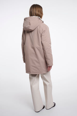 Parka donna art. Lindy Rino & Pelle Mocha latte and light leopard