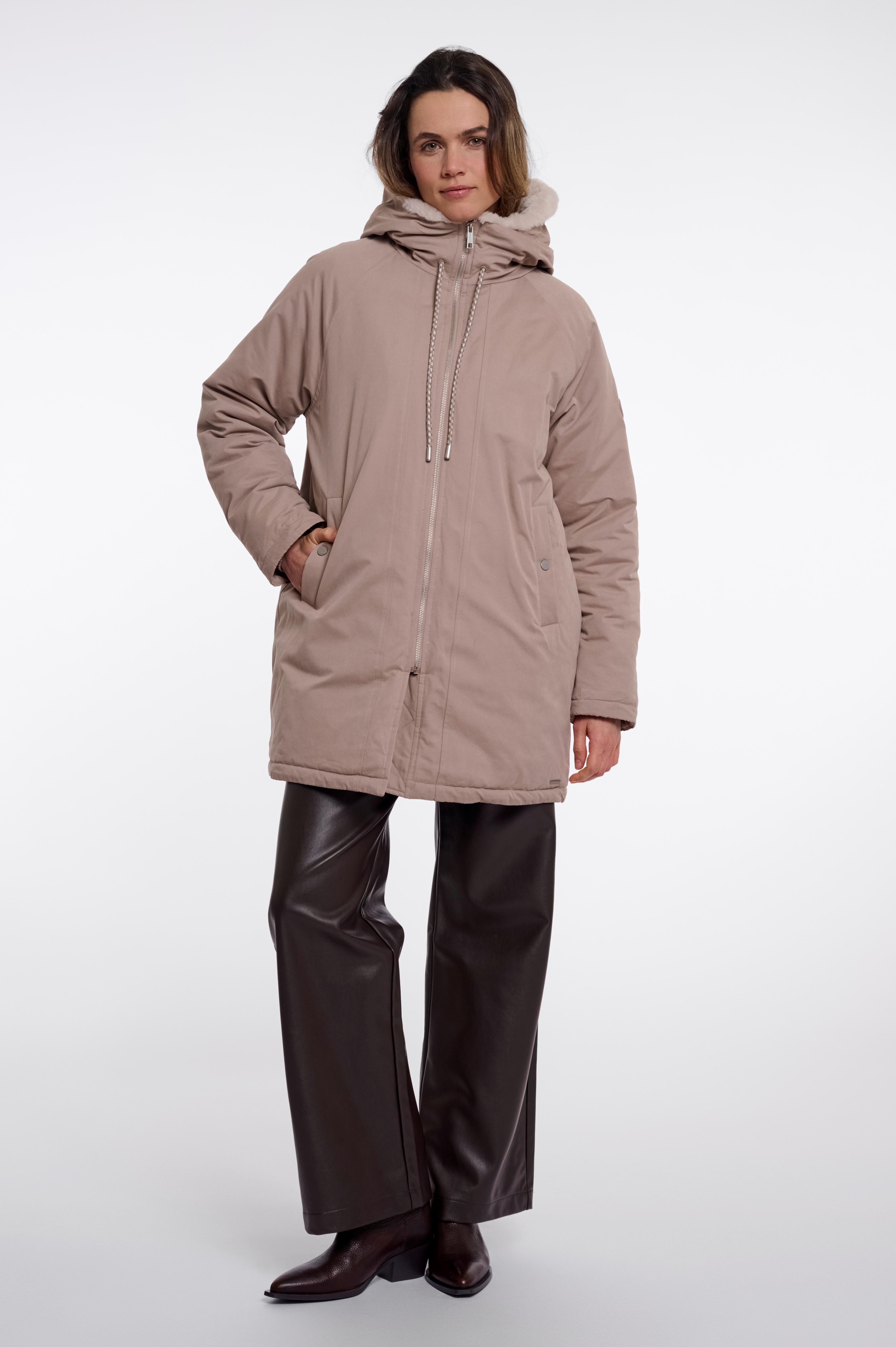 Parka donna art. Lindy Rino & Pelle Mocha latte birch