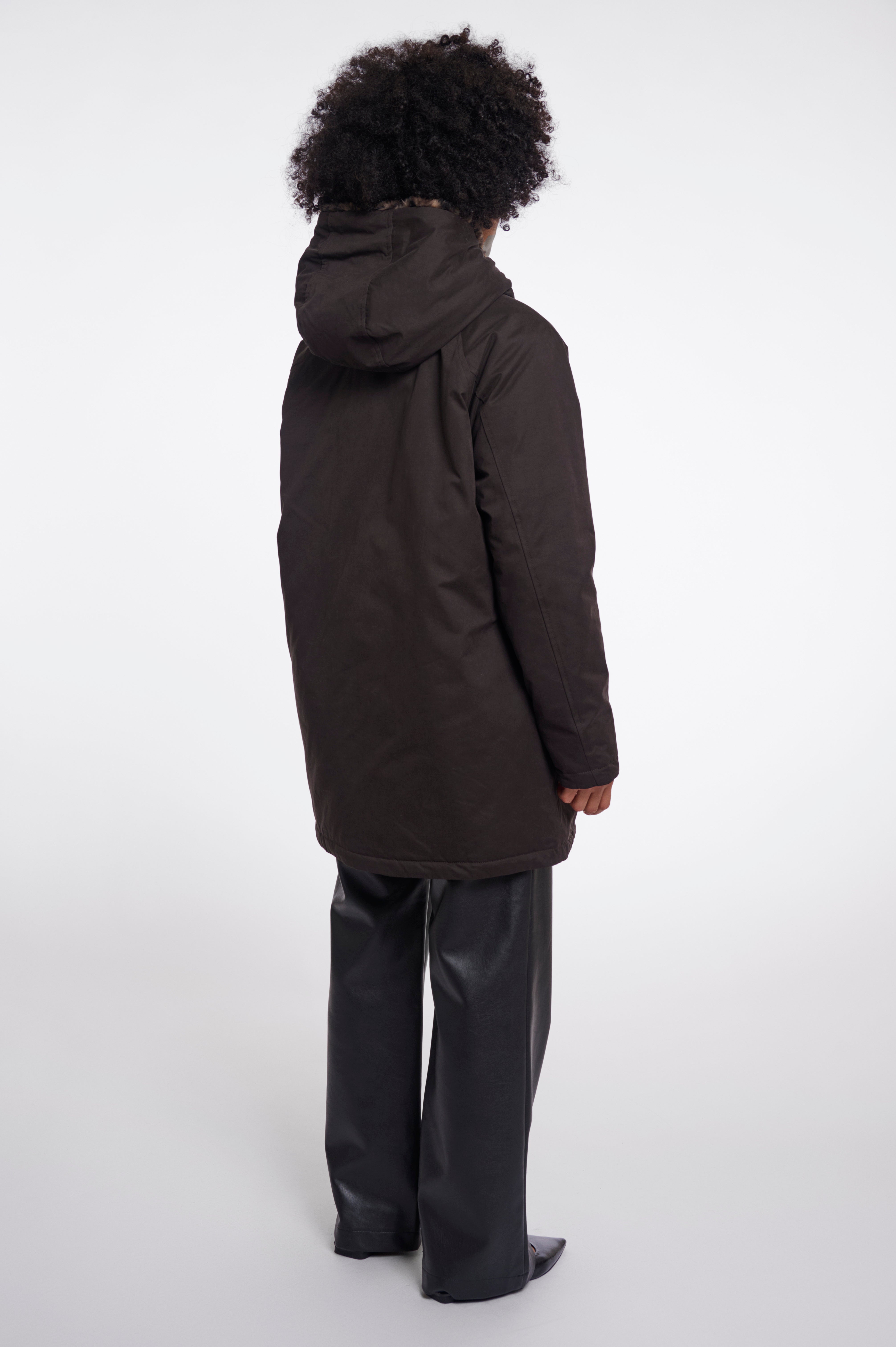 Parka donna art. Lindy Rino & Pelle Peated and brown leopard
