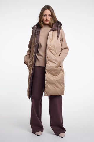 Cappotto donna art. Logan Rino & Pelle Peated and light toast