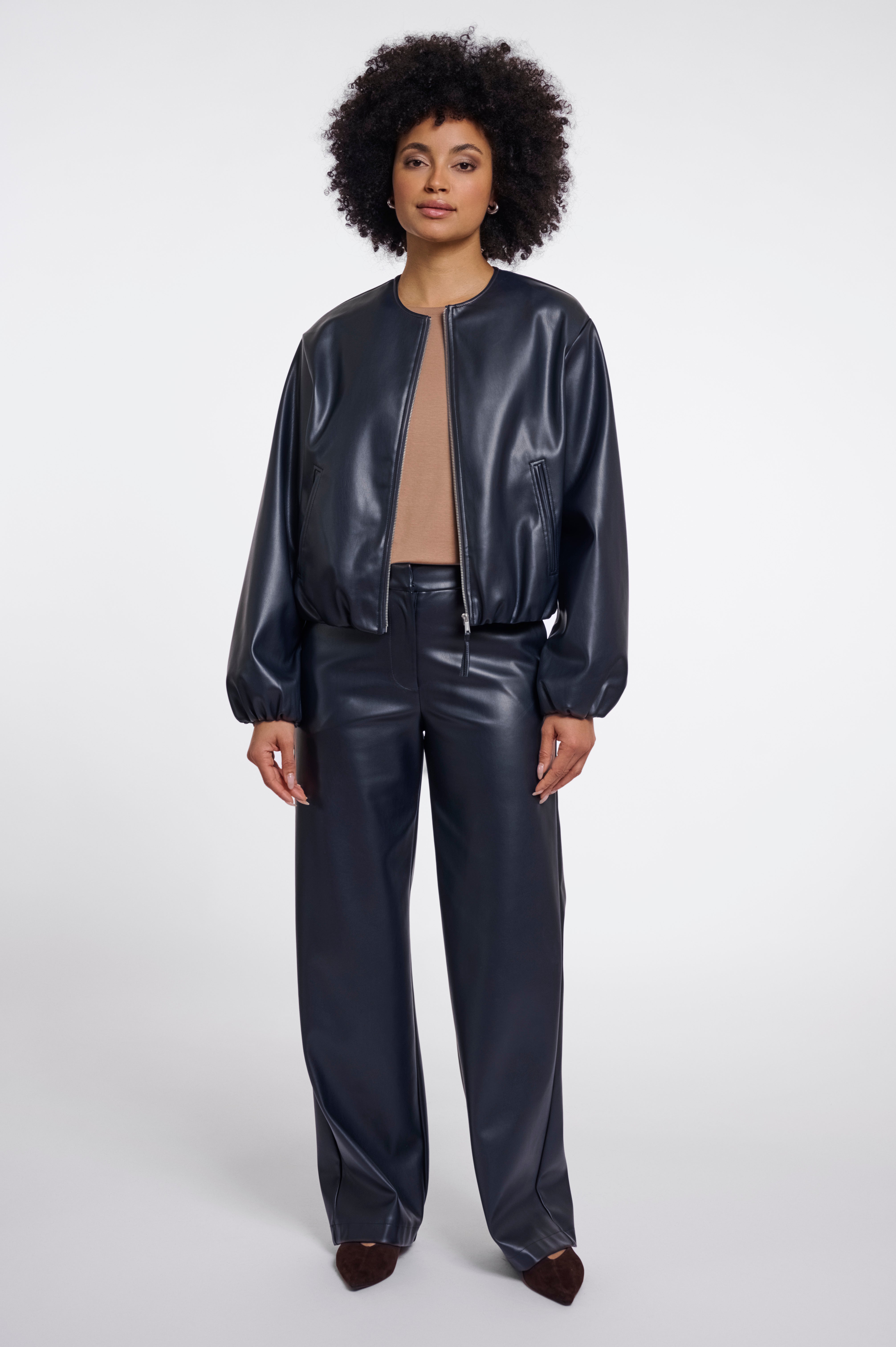 Giubbotto donna art. Lomee Rino & Pelle Dark navy