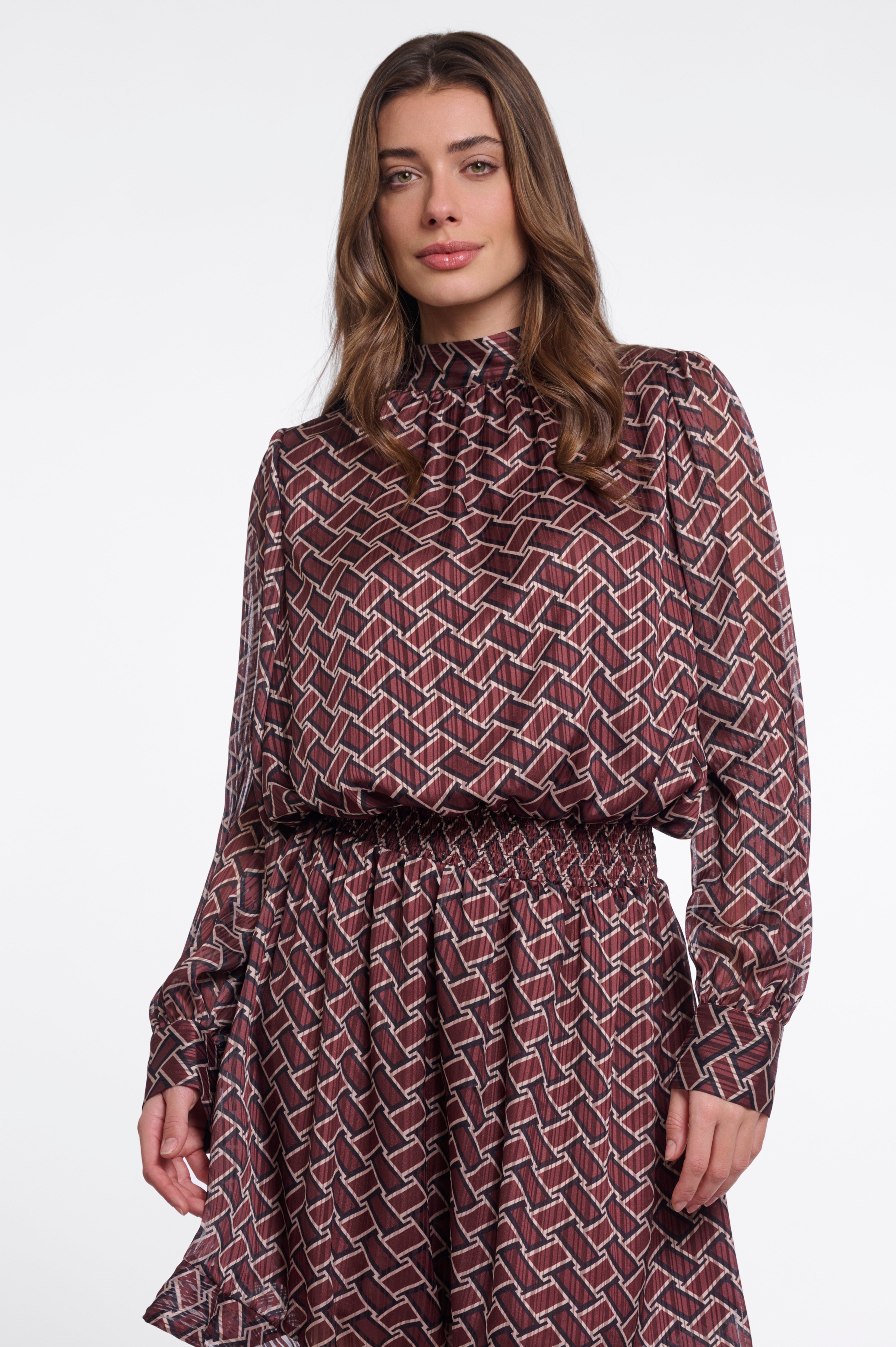 Abito donna art. Loua Rino & Pelle Sangria graphic
