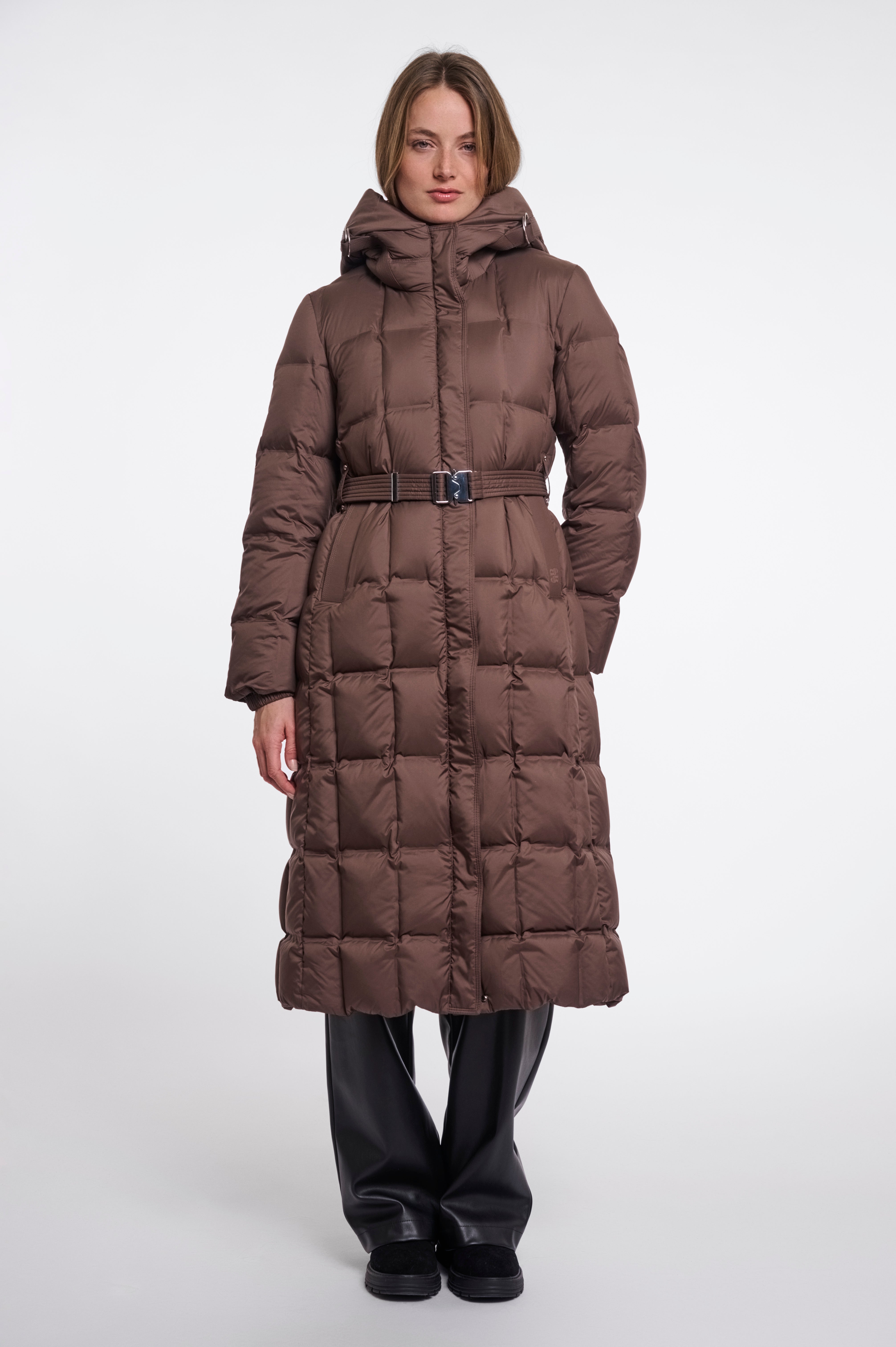 Piumino donna art. Lowen Rino & Pelle Dusty coffee