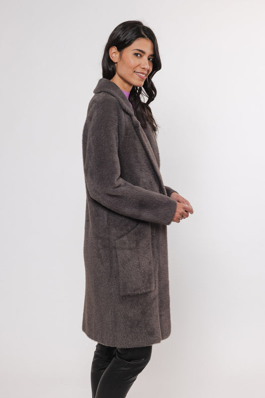 Cappotto MADINA LONG DOUBLE BREASTED CARDIGAN Rino & Pelle Autunno Inverno 2024/25 Night forest