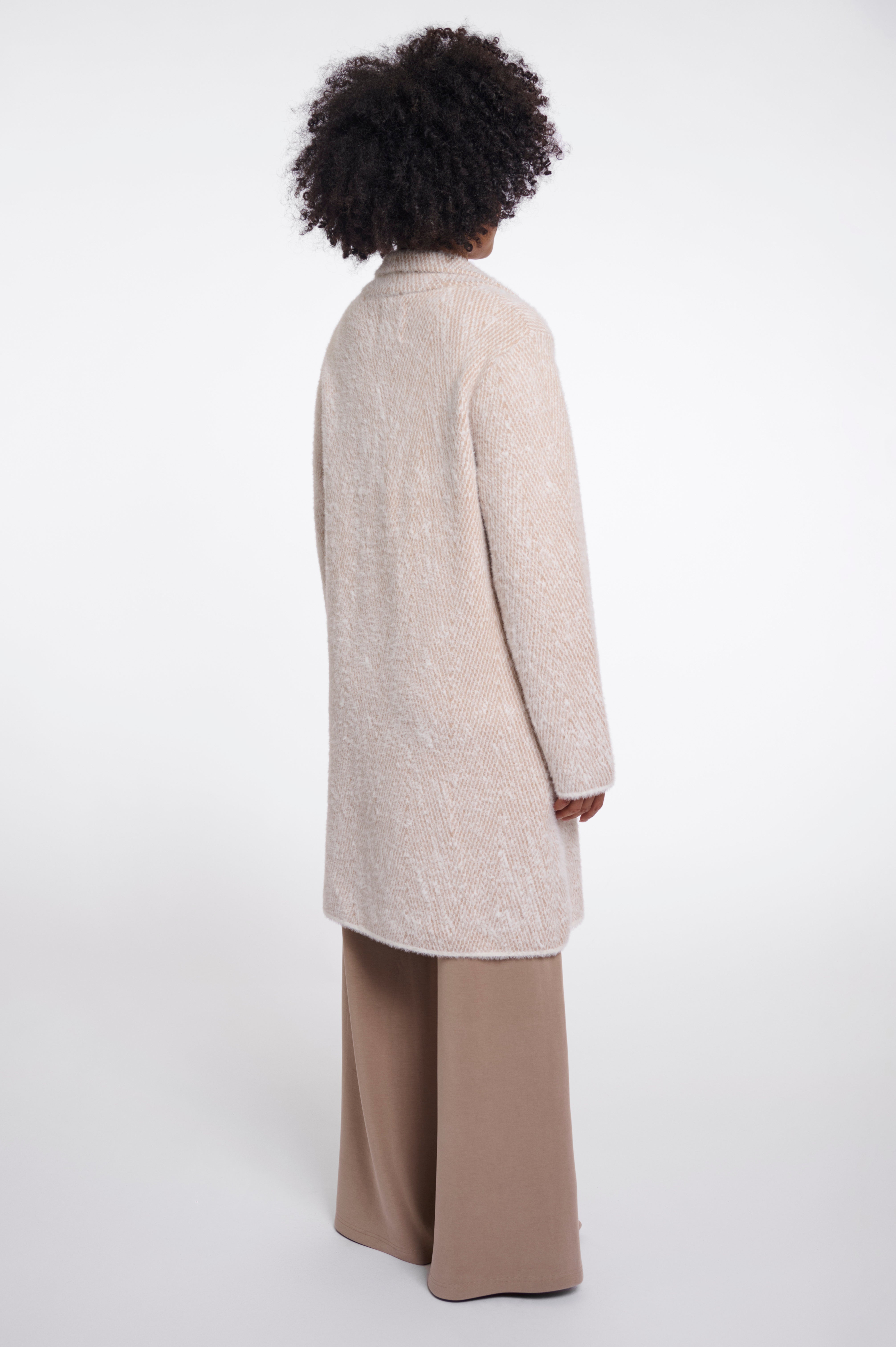 Cappotto donna art. Madina Rino & Pelle Beige herringbone