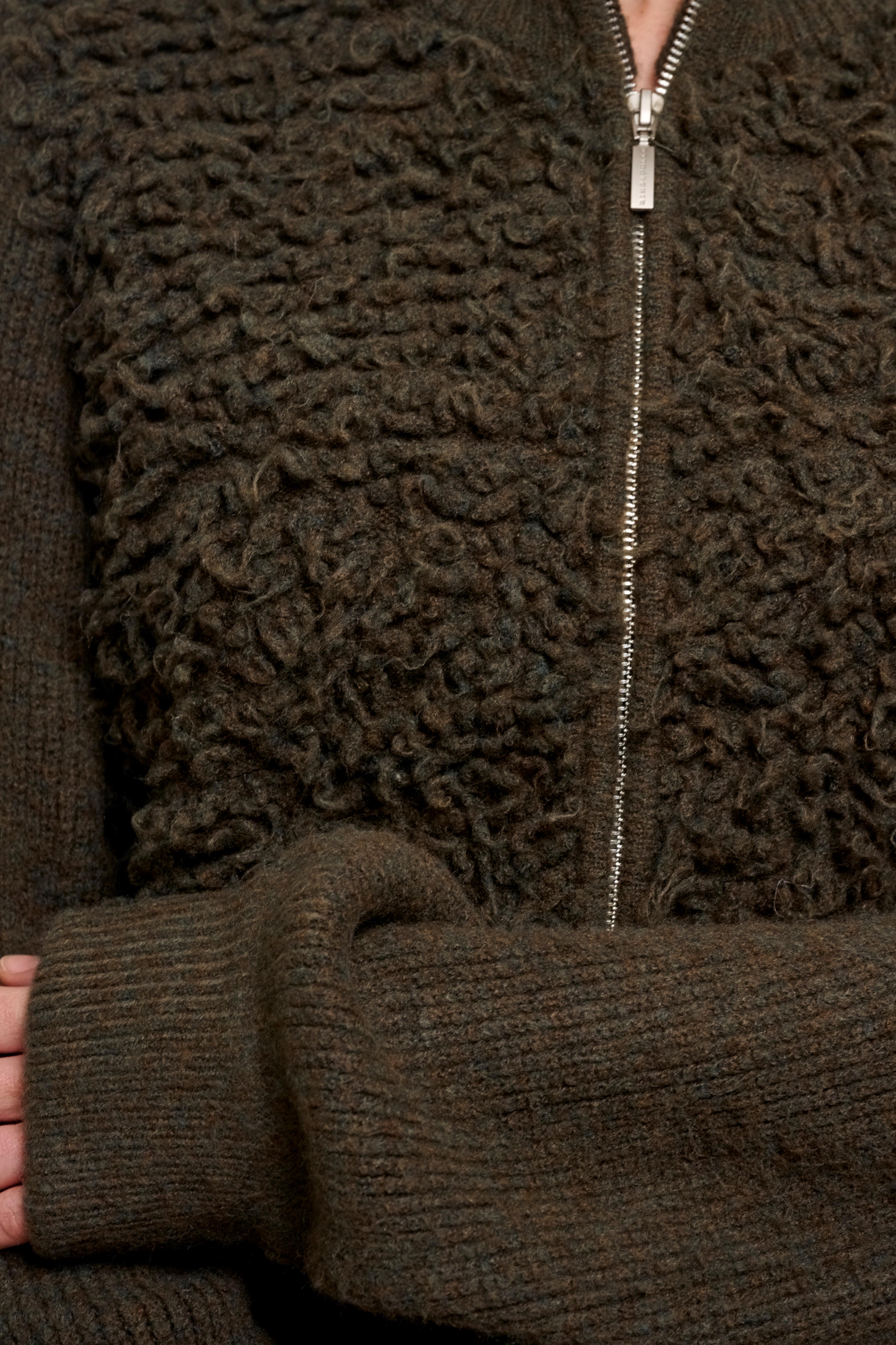 Cardigan donna art. Malak Rino & Pelle Hunter green