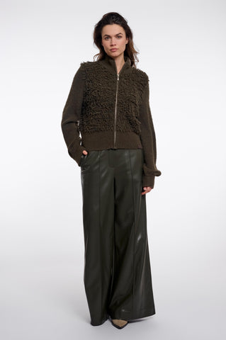 Cardigan donna art. Malak Rino & Pelle Hunter green