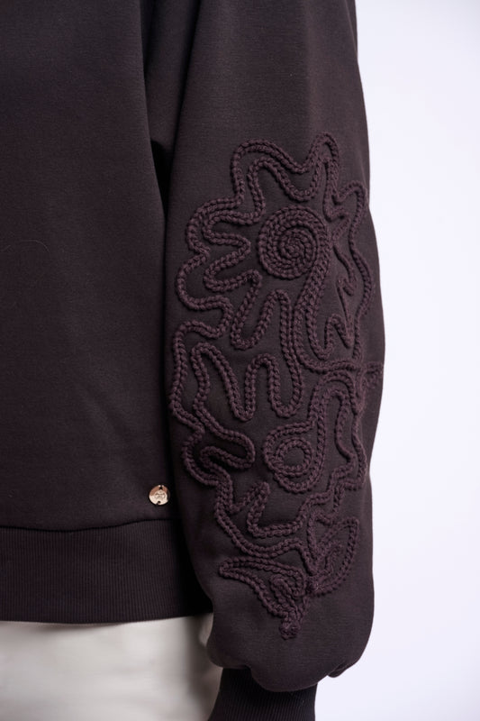 Maglione donna art. Manar Rino & Pelle Coffee roast