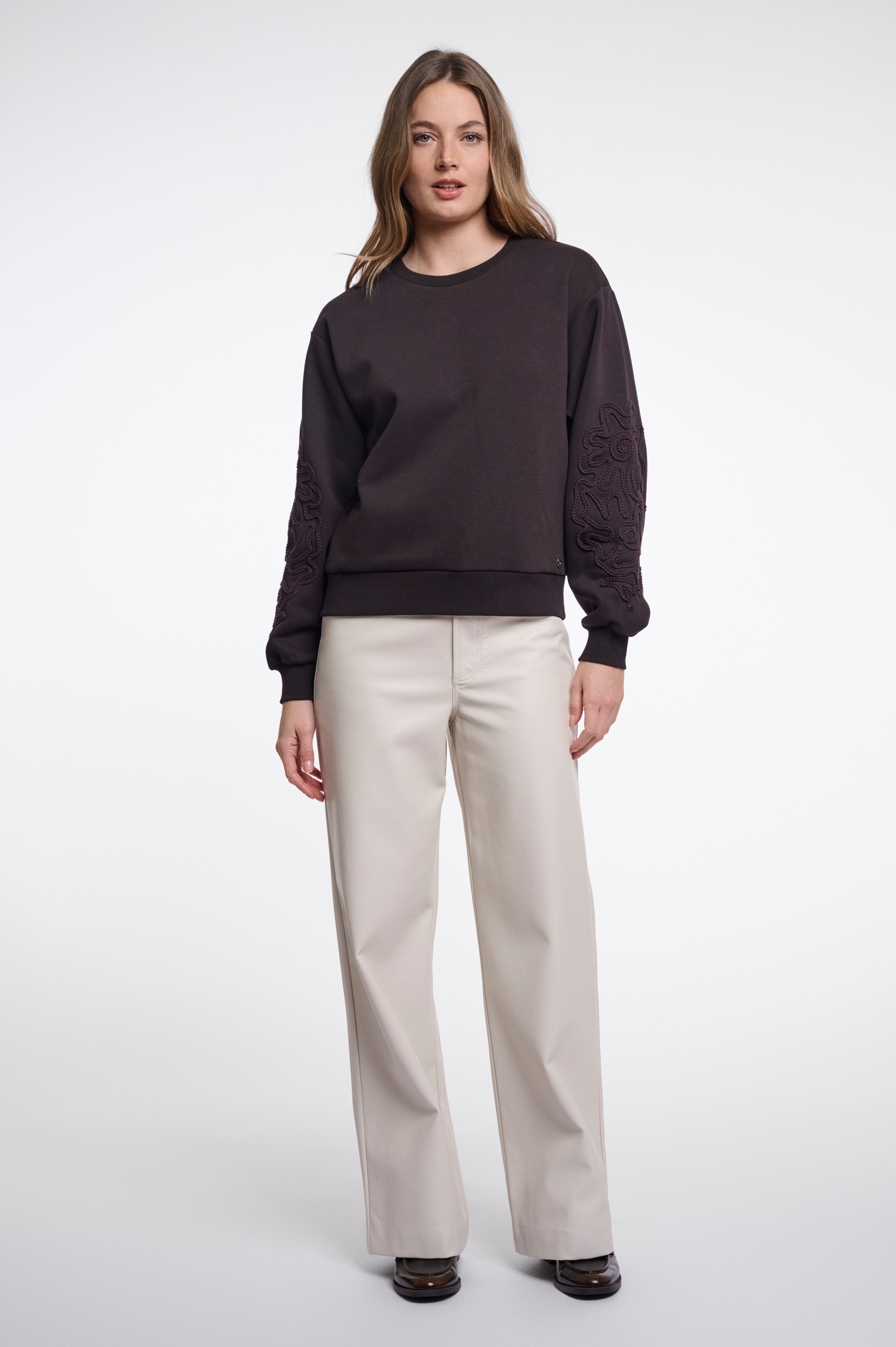 Maglione donna art. Manar Rino & Pelle Coffee roast