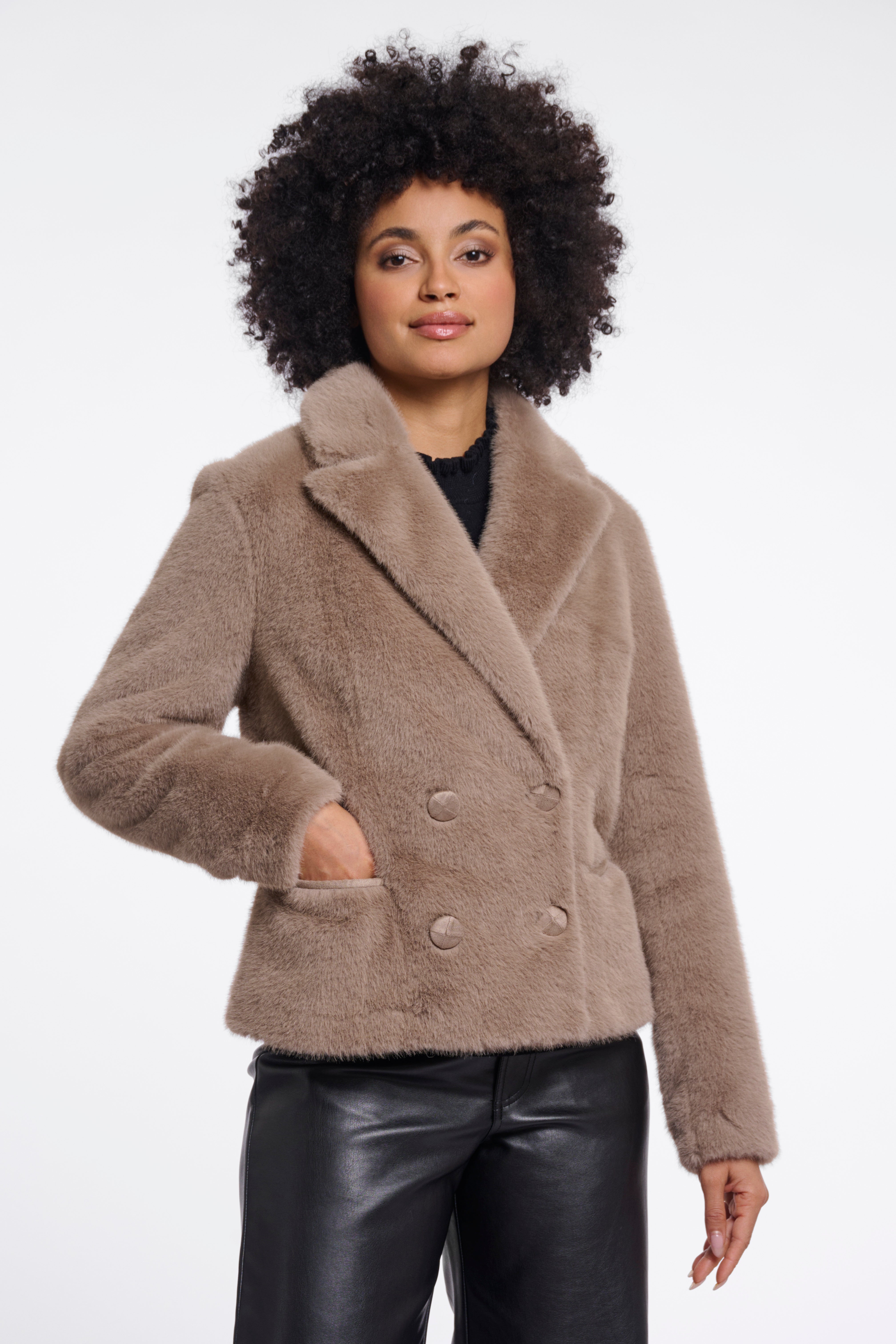 Giacca donna art. Mayli Rino & Pelle Mocha latte