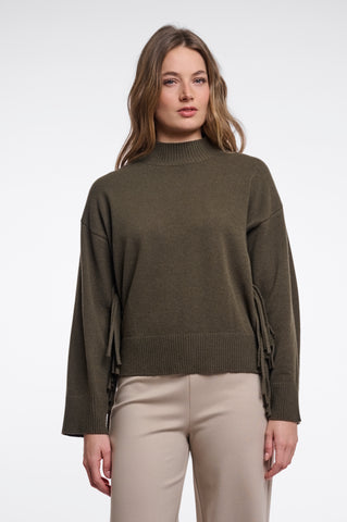 Maglione donna art. Melis Rino & Pelle Hunter green