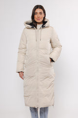 Cappotto piumino MICKI REVERSIBLE COAT WITH HOOD -Rino & Pelle- Autunno Inverno 2024/25 Black and birch