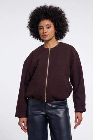 Bomber donna art. Mona Rino & Pelle Chocolate bean