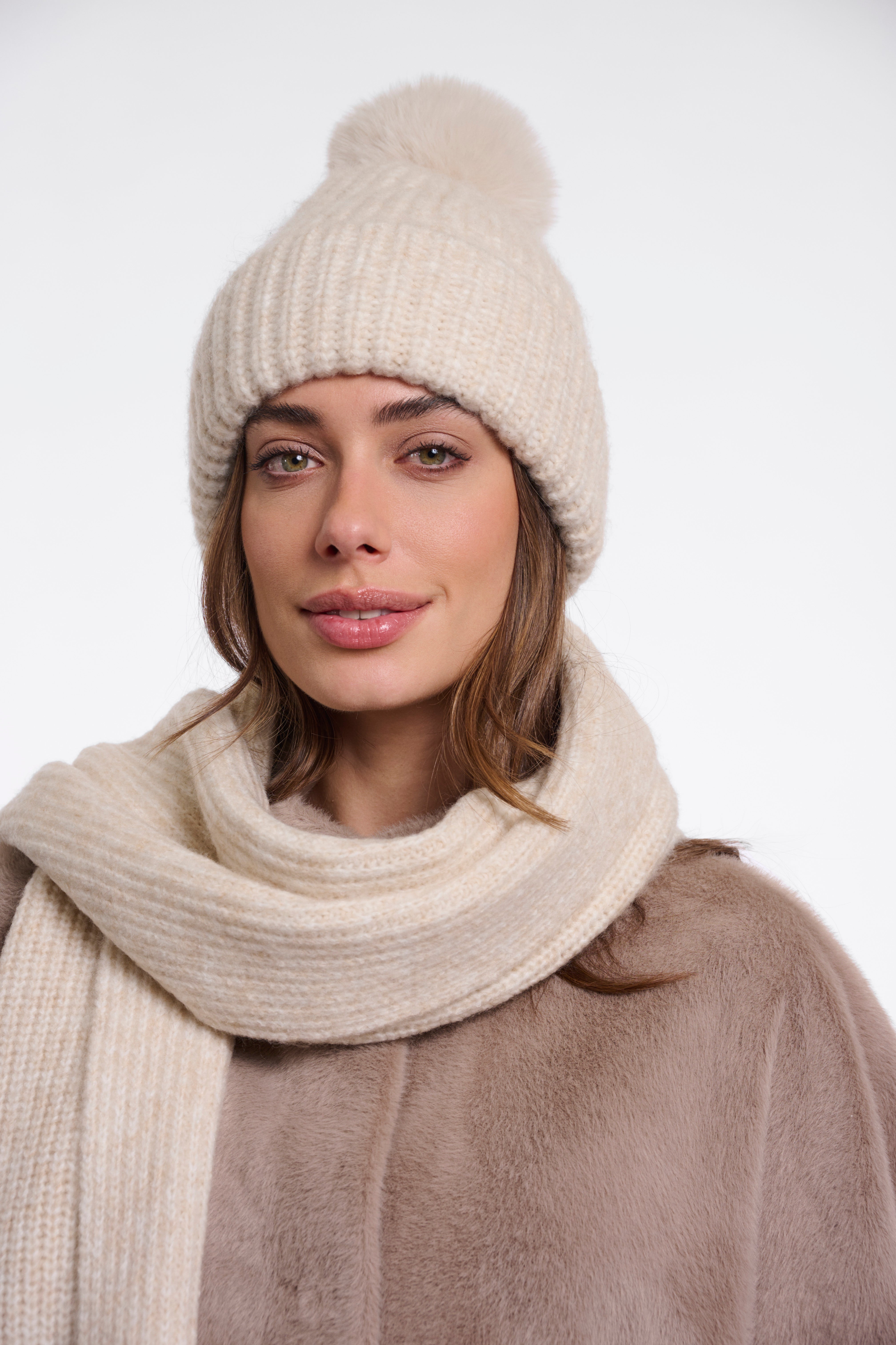 Berretto donna art. Nancy Rino & Pelle Birch blend