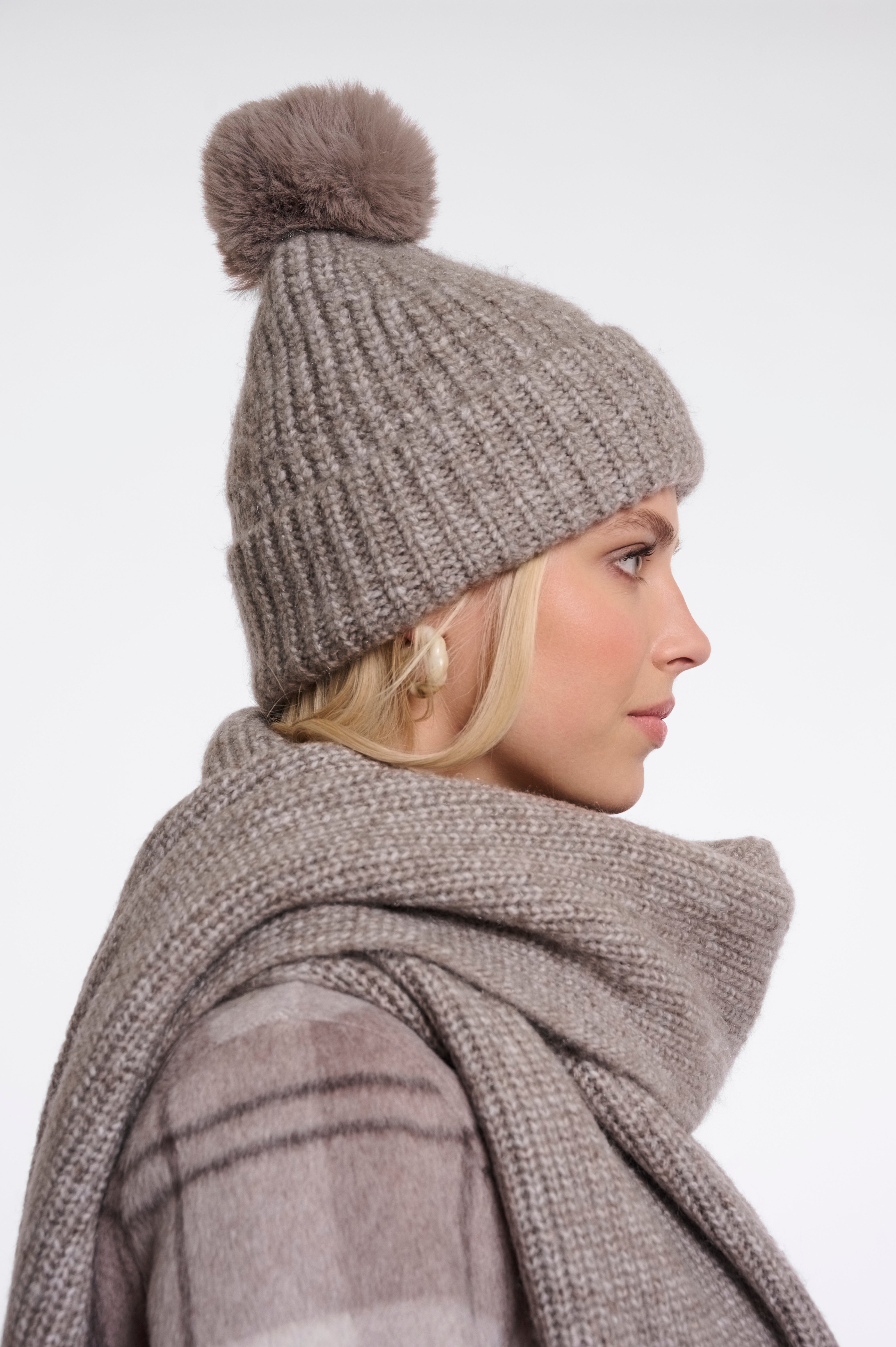 Berretto donna art. Nancy Rino & Pelle Toffee blend