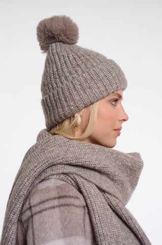 Berretto donna art. Nancy Rino & Pelle Toffee blend