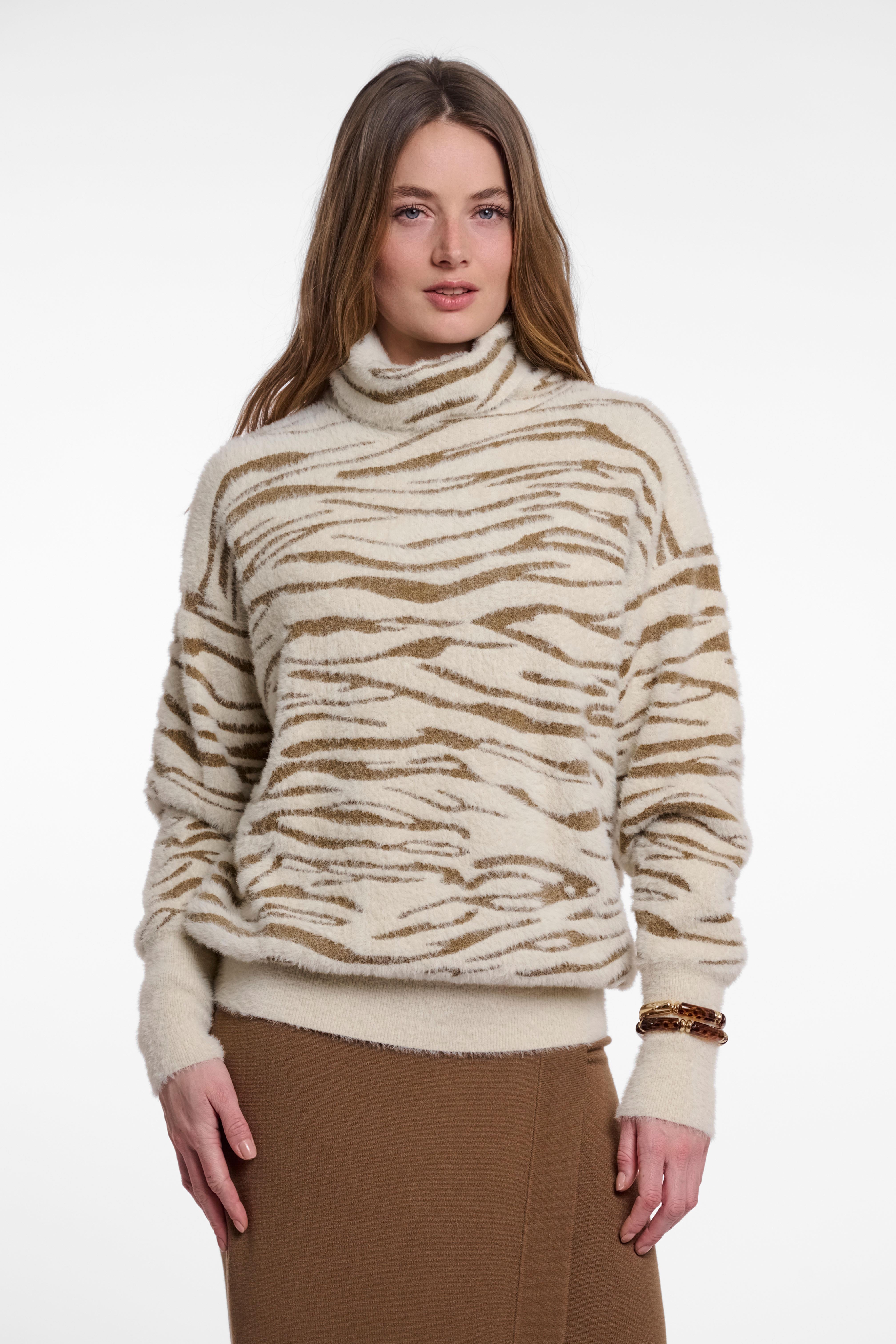 Maglione donna art. Naura Rino & Pelle Fennel small zebra
