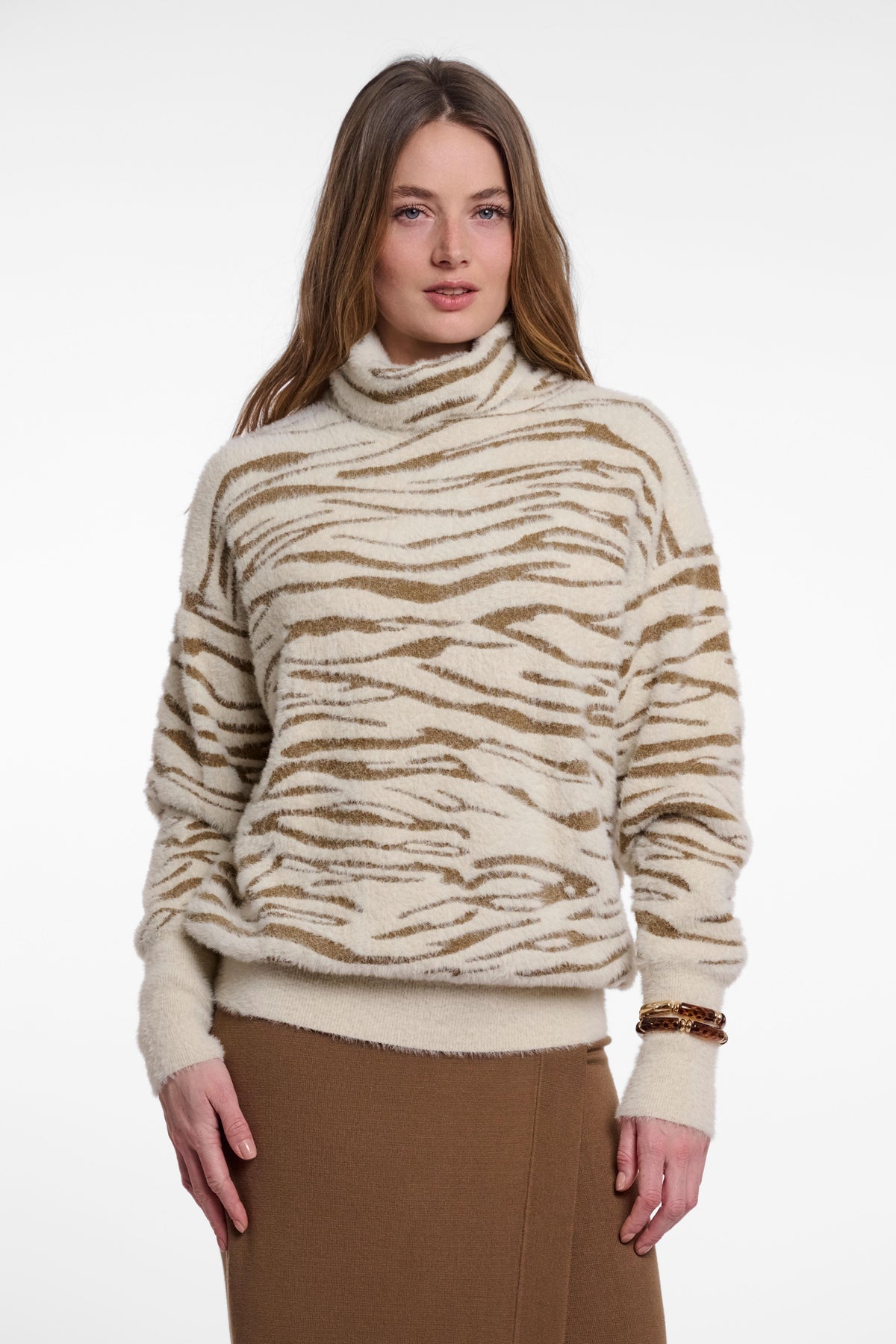 Maglione donna art. Naura Rino & Pelle Fennel small zebra