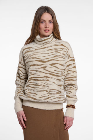 Maglione donna art. Naura Rino & Pelle Fennel small zebra