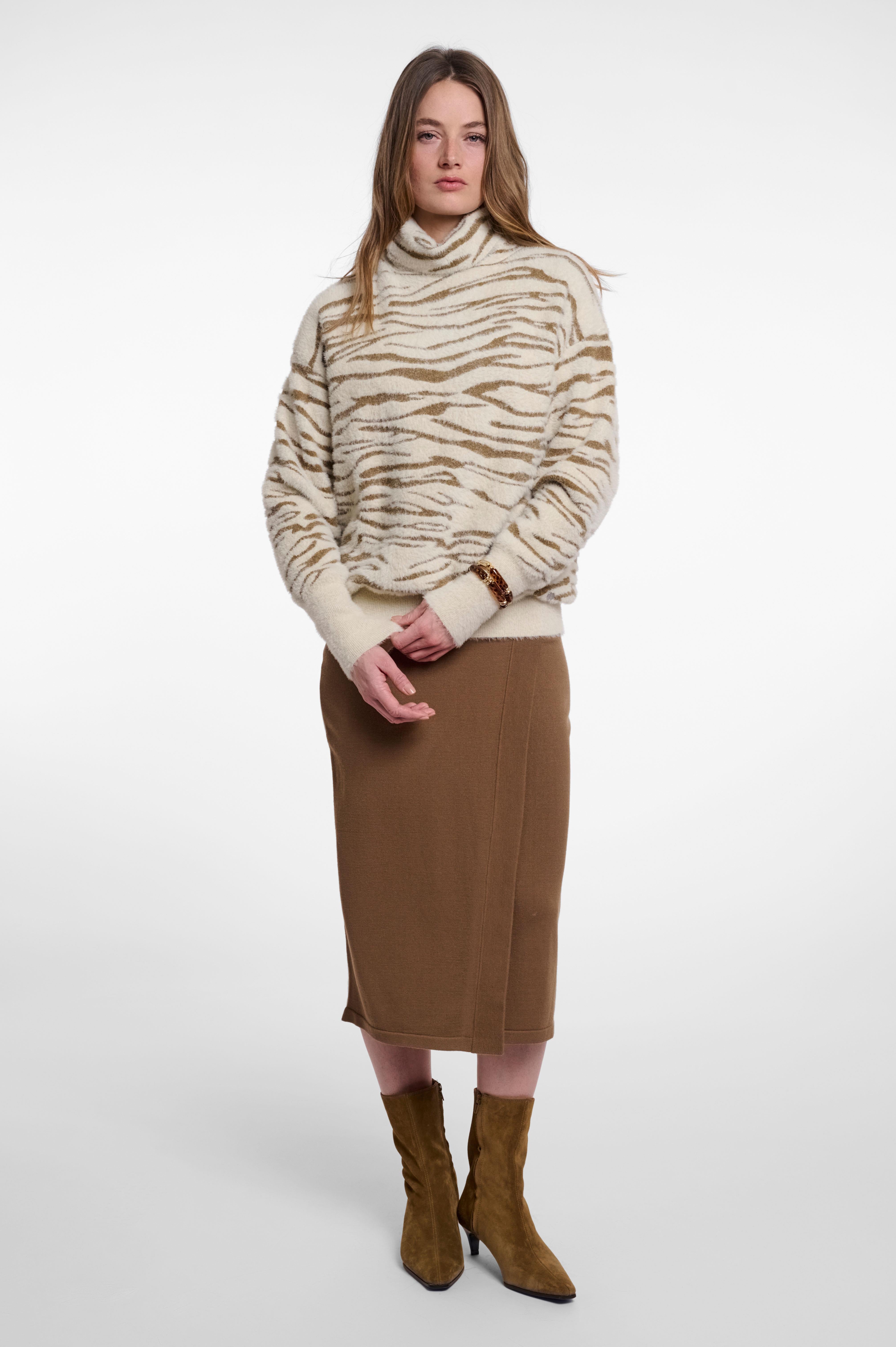 Maglione donna art. Naura Rino & Pelle Fennel small zebra