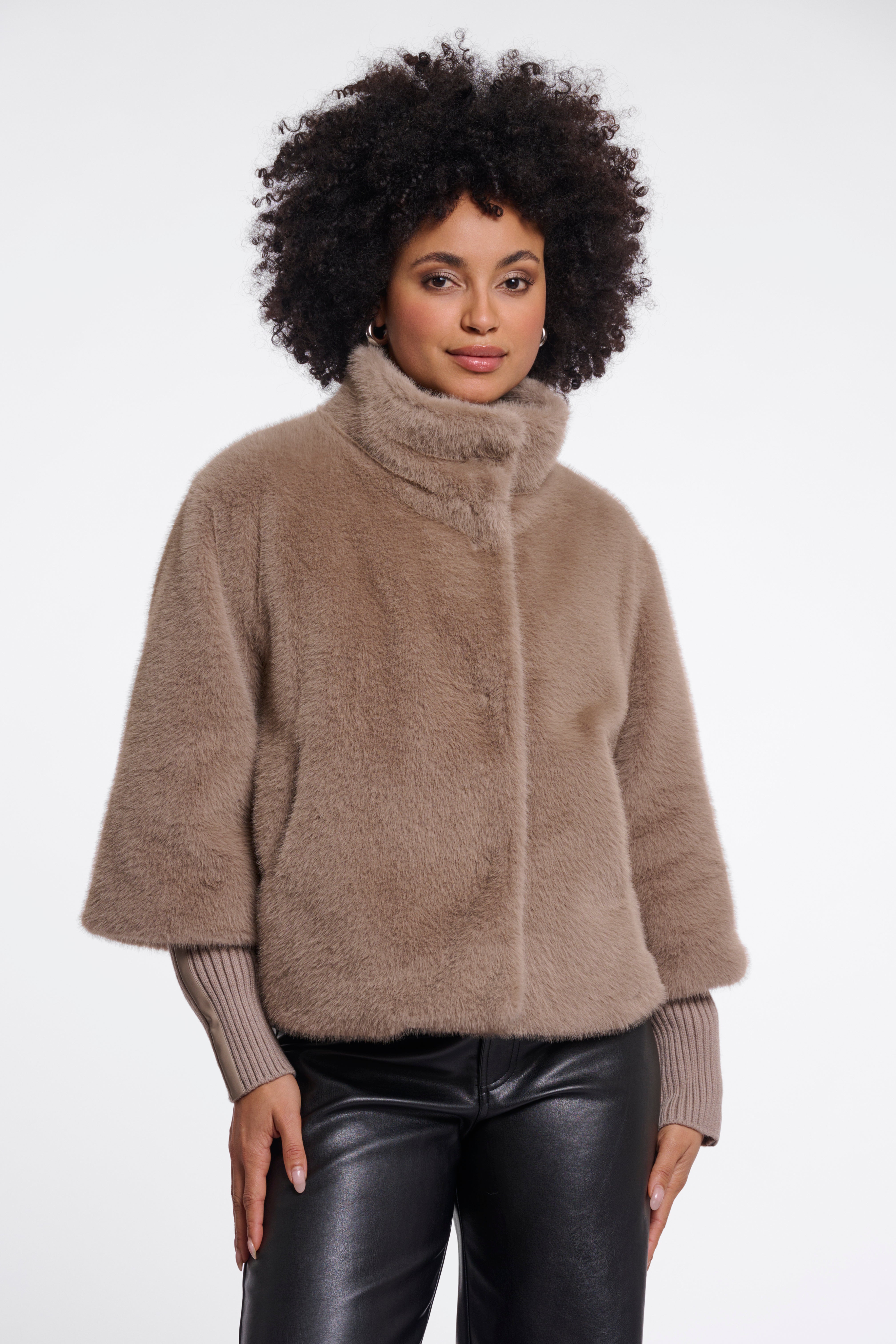 Giacca donna art. Nesrin Rino & Pelle Mocha latte