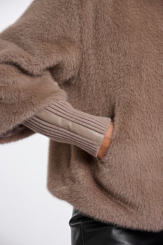 Giacca donna art. Nesrin Rino & Pelle Mocha latte