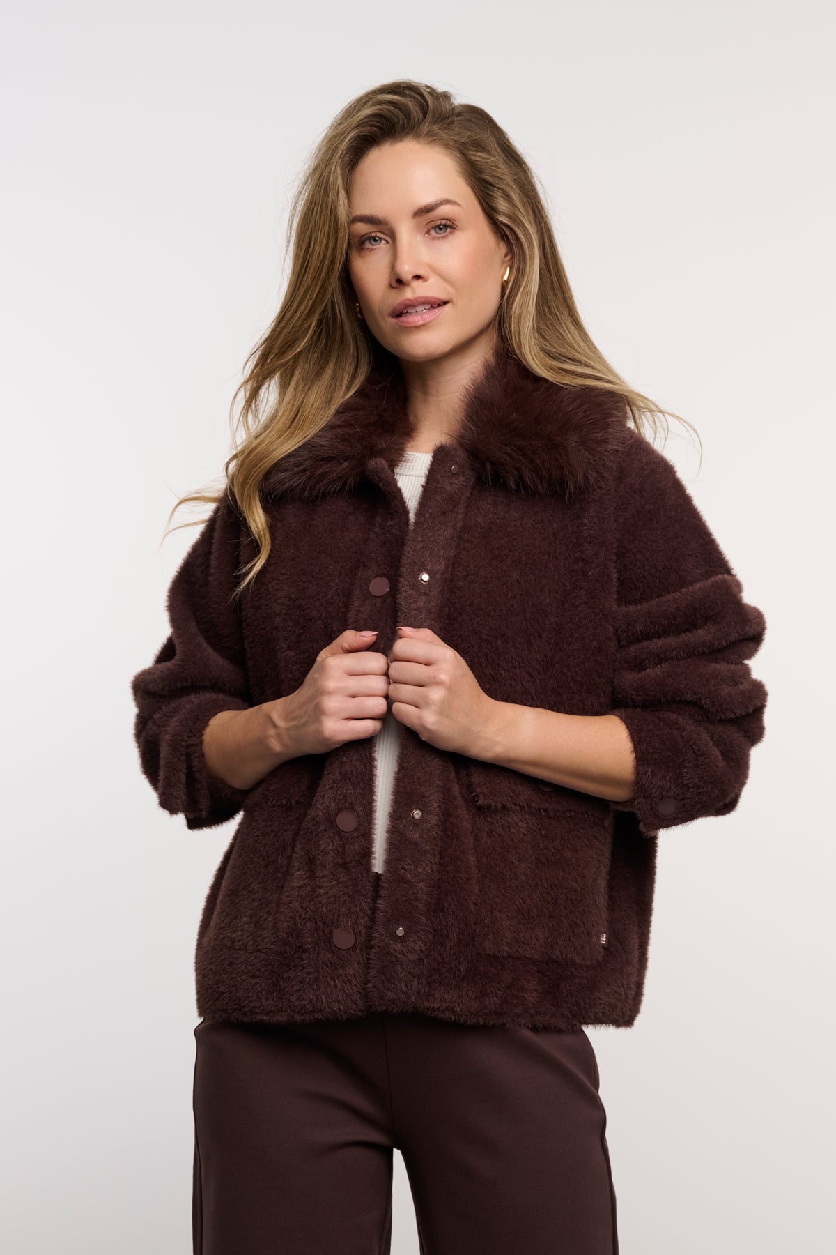 Giacca donna art. Nia Rino & Pelle Coffee roast
